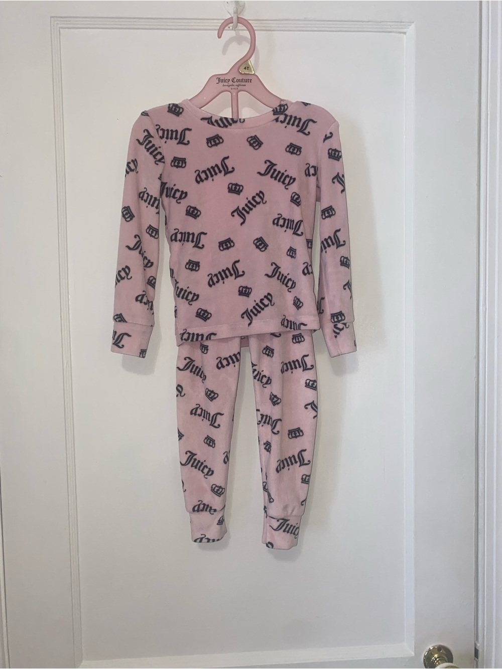 Juicy Couture Kids Pink Logo Pajama Set